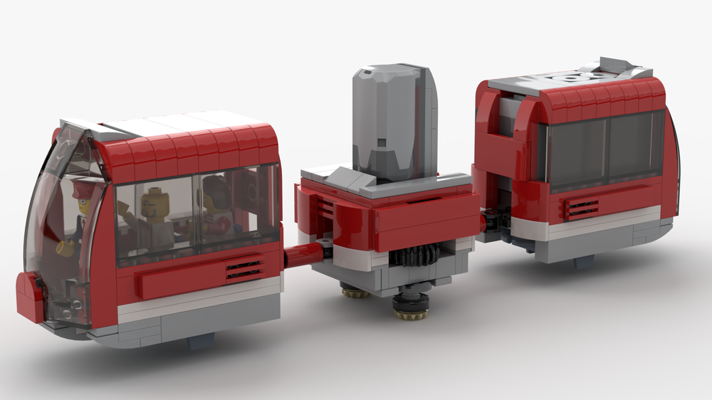 Lego Roller Coaster Train with Cladding