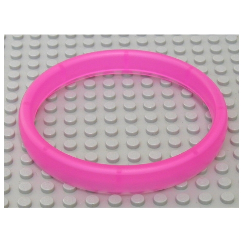 Lego Clikits Connector, Ring 10 x 10 x 1 for Pencil Holder / Trans-Dark Pink