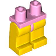 Lego Hips and Yellow Legs / Bright Pink