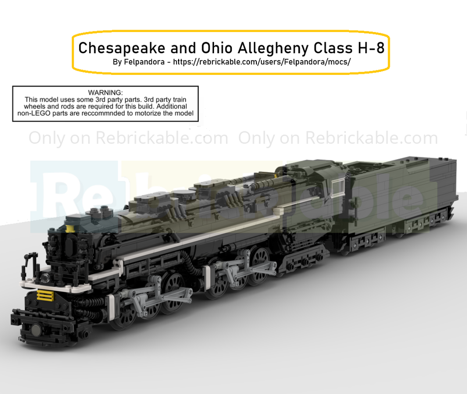 Lego Chesapeake and Ohio Allegheny Class H-8