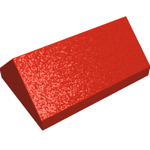 Lego Brick Sloped 45° 2 x 3 Double / Red
