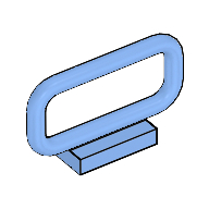 Lego Bar 1 x 4 x 2 / Medium Blue