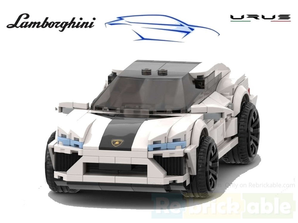 Lego LAMBORGHINI URUS - WHITE (roof modified)
