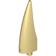 Lego Animal Body Part, Barb / Claw / Tooth / Talon / Horn, Large / Tan