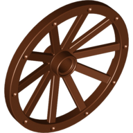Lego Wheel Wagon Huge (43mm D.) / Reddish Brown