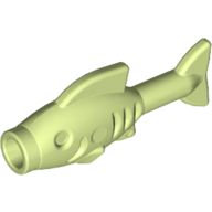 Lego Animal, Fish [Hollow Stud Mouth] / Yellowish Green