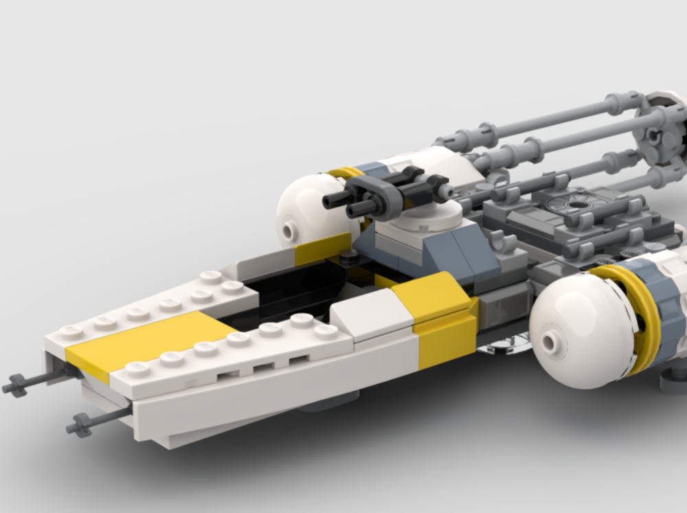 Lego Midi-Scale Y-Wing (75365 turret mod)