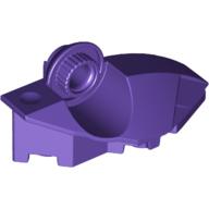 Lego Large Figure Foot, with Rotation Joint Ball Half [Vertical Side] / Dark Purple