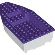 Lego Boat 8 x 16 x 3 with Dark Purple Deck [Complete Assembly]