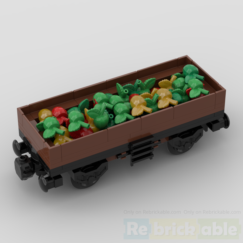 Lego Apple transport train car