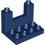 Lego Duplo Plate 3 x 4 x 2 1/3 Rampart / Dark Blue