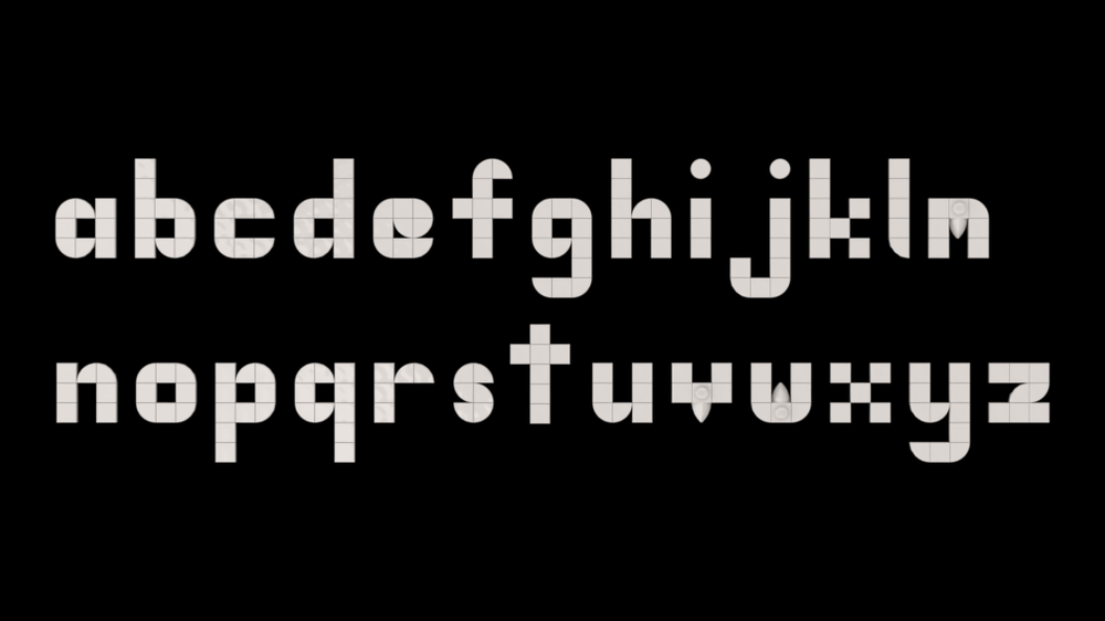 Lego Lower case letters