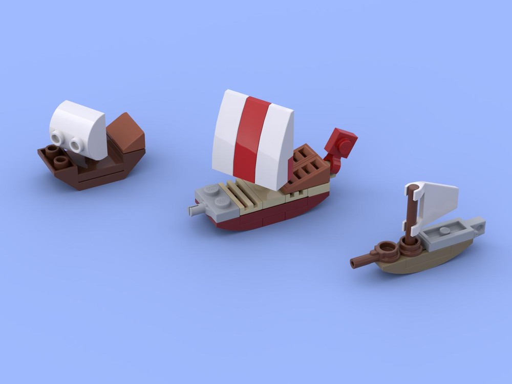 Lego Mini sailing ships (trading fleet)