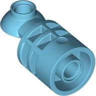 Lego Brick Round 2 x 2 D. Tube with Rotation Joint Ball Half / Medium Azure