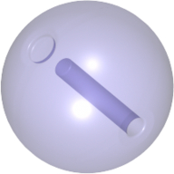 Lego Projectile, Large Figure Weapon, Zamor Sphere / Ball / Trans-Purple