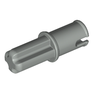 Lego Technic Axle Pin without Friction Ridges Lengthwise / Light Gray
