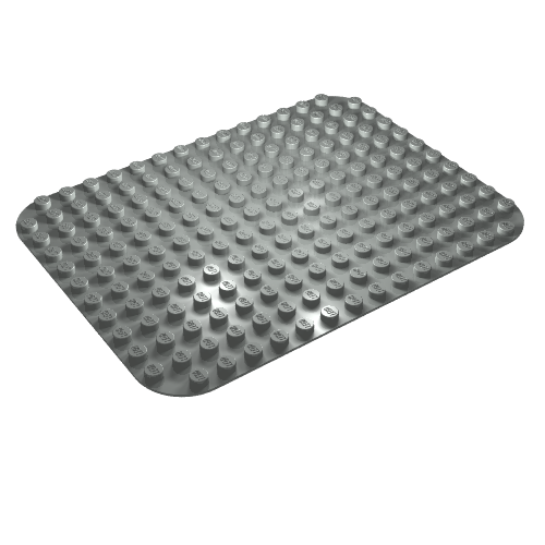 Lego Duplo Baseplate 12 x 16 / Light Gray