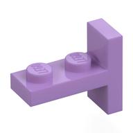 Lego Bracket 1 x 2 with 1 x 2 Vertical Studs / Medium Lavender