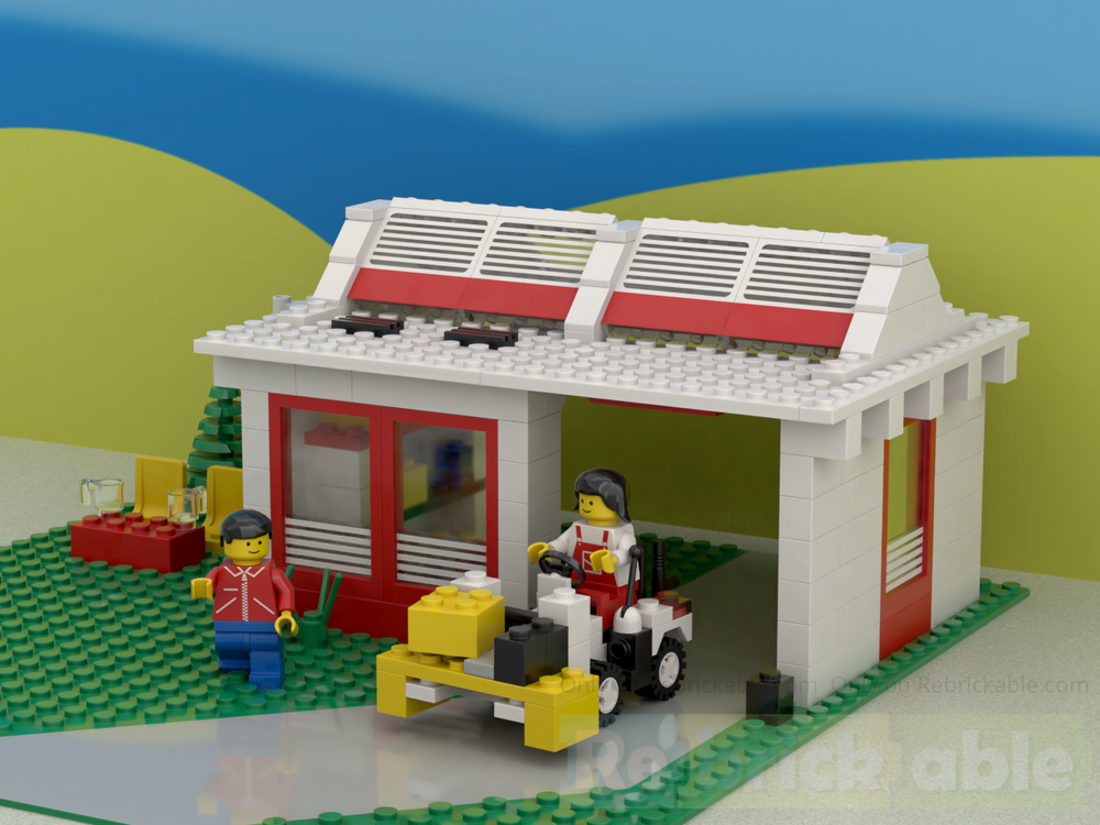 Lego 6380 Warehouse with forklift