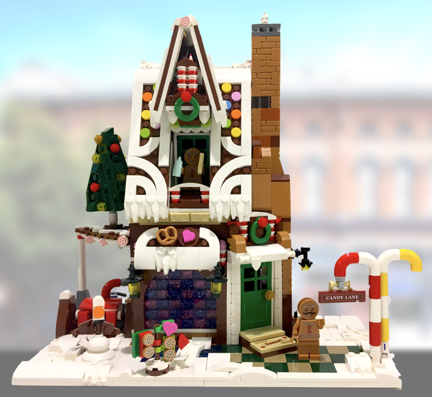 Lego Gingerbread Corner Bakery