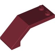 Lego Windscreen 5 x 2 x 1 2/3 / Dark Red