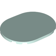 Lego Tile 6 x 8 with Rounded Corners / Light Aqua