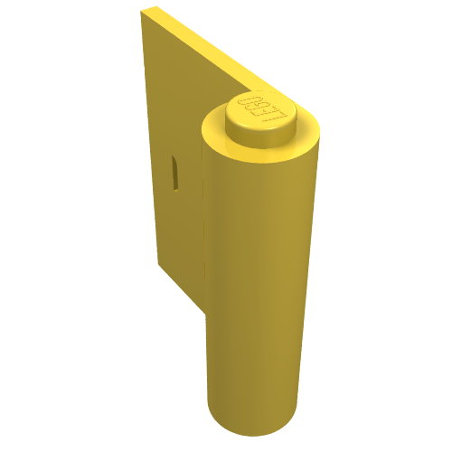 Lego Door 1 x 3 x 3 Left / Yellow