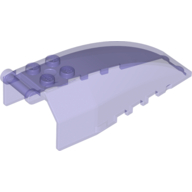 Lego Windscreen 8 x 4 x 2 with 4 Studs and Handle / Trans-Purple