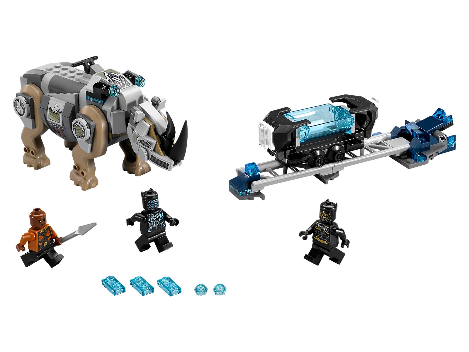 Lego Rhino Face-Off by the Mine