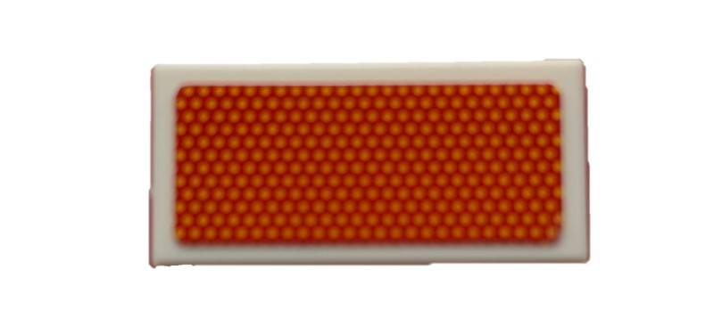 Lego Tile 1 x 2 with Rear Red Reflector Pattern (Sticker) - Set 42078