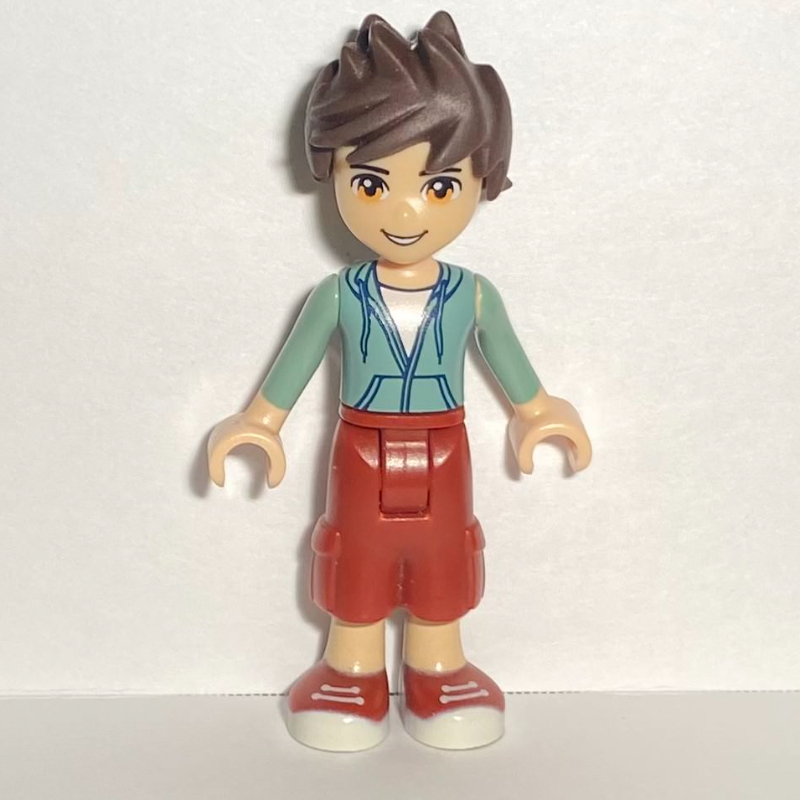Lego Noah - Sand Green Hoodie, Dark Red Trousers