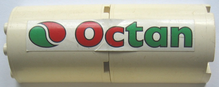 Lego Stickered Assembly 4 x 2 x 8 with Octan Logo Pattern Model Right Side (Sticker) - Set 6562