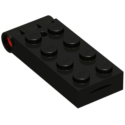 Lego Hinge Plate 2 x 5 with Small Hole [Complete Assembly] / Black