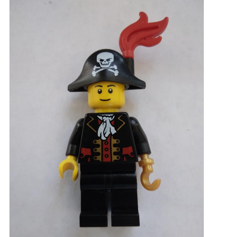 Lego Pirate - Captain, Black Legs, Plume, Black Eyebrows