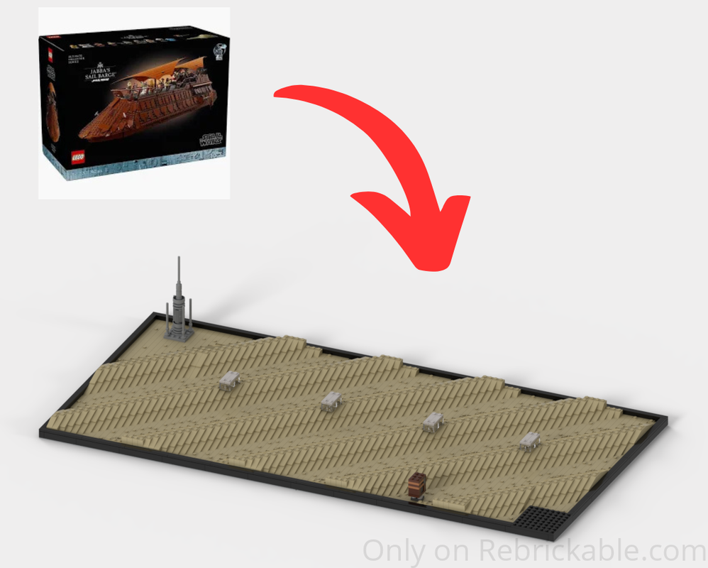 Lego Stand For UCS Jabba's Sail Barge
