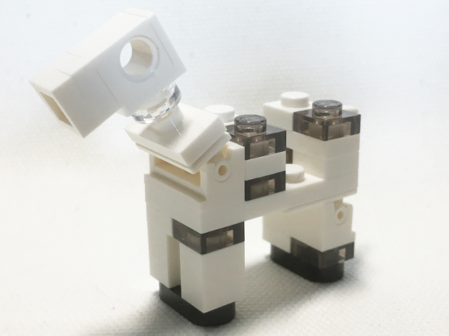 Lego Minecraft Horse Skeletal / Skeleton (Thick Neck Bracket) - Brick Built