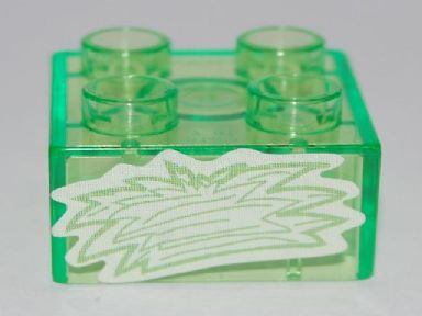 Lego Duplo, Brick 2 x 2 with Hay Pattern (Sticker) - Set 4821