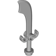 Lego Weapon Sword / Scimitar / Light Bluish Gray