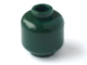 Lego Minifigure, Head (Plain) / Dark Green