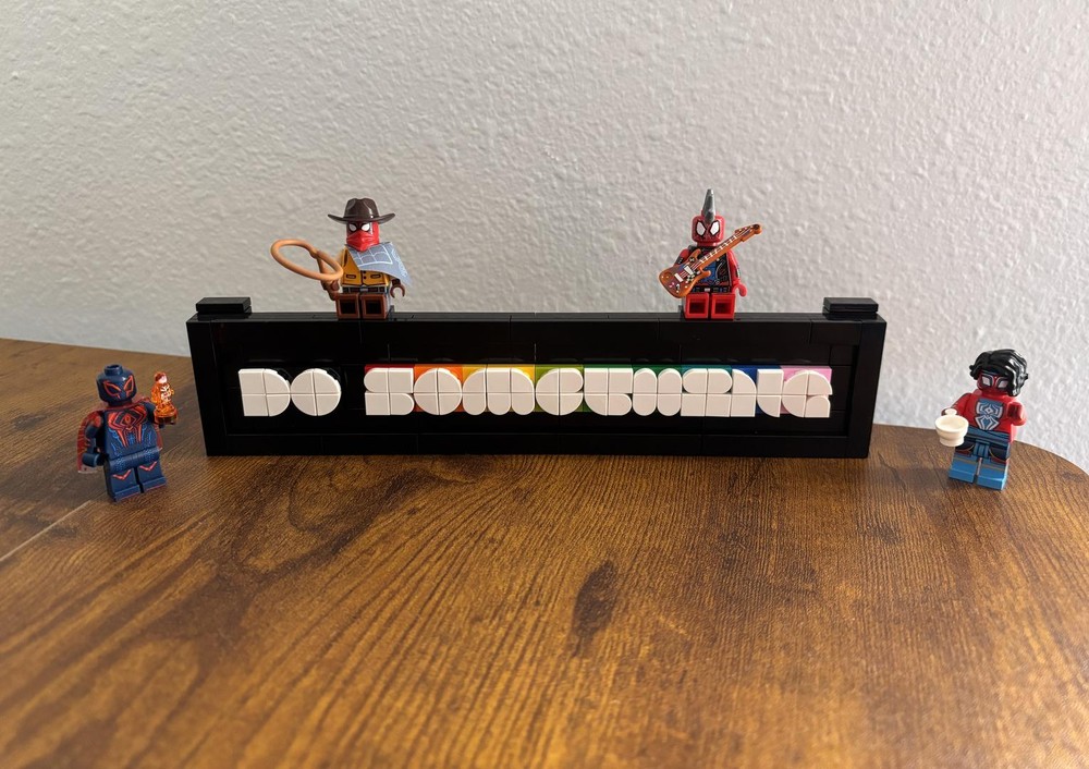 Lego "DO SOMETHING" Display stand