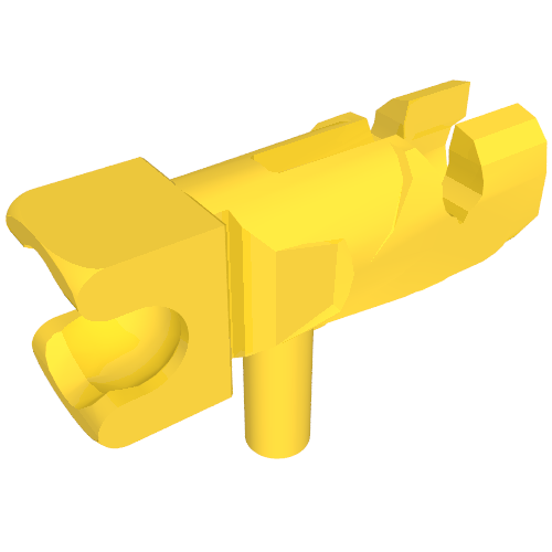 Lego Launcher, Weapon Gun / Blaster / Shooter / Fire Nozzle Mini with Towball Socket / Yellow