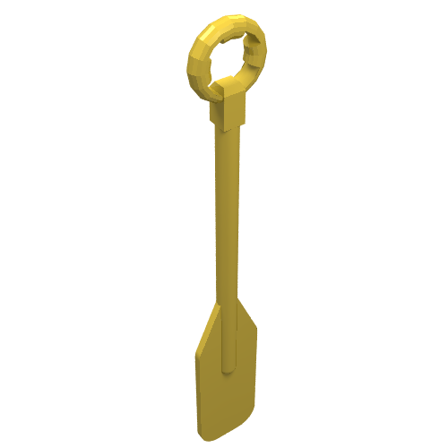 Lego Fabuland, Equipment Paddle / Oar with Ring Handle / Yellow