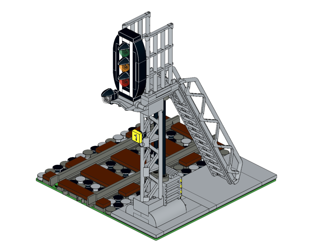Lego Railway Signal Light (Version 1)