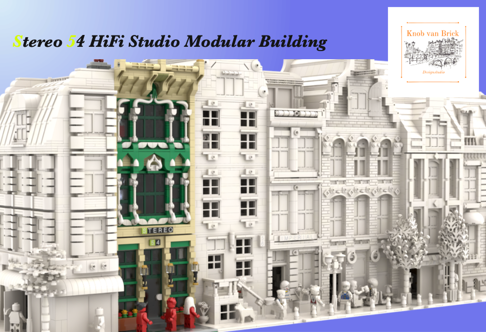 LEGO® Modular Building MOC Stereo 54 Hifi Studio