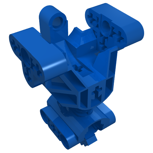Lego Large Figure Skeletal, Torso, Gearbox / Blue