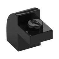 Lego Brick Curved 1 x 2 x 1 1/3 with Curved Top / Black