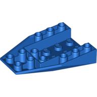 Lego Brick Wedged, Sloped Inverted 6 x 4 with 2 Stud Connections / Blue