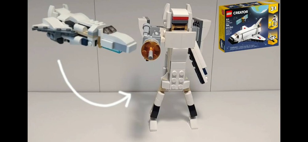 Lego Transformer Raybreaker! 31134 Alternate Build With Video Instructions