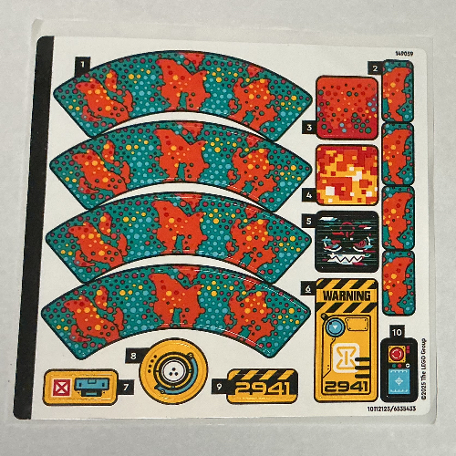 Lego Sticker Sheet for Set 71492-1 / [No Color/Any Color]