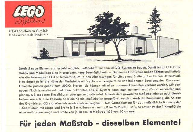 Lego 1963 German Architecture Hobby and Model Building Sets